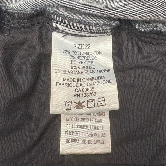 Penningtons, Plus Size Skinny Leg Savvy Jeans, Dark Wash Blue, 22W - Picture 9 of 10